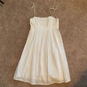 Gap white eyelet dress